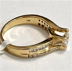1.20ctw diamond engagement ring in 14 Karat Yellow Gold